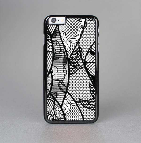 The Black and White Lace Design Skin-Sert Case for the Apple iPhone 6 Plus