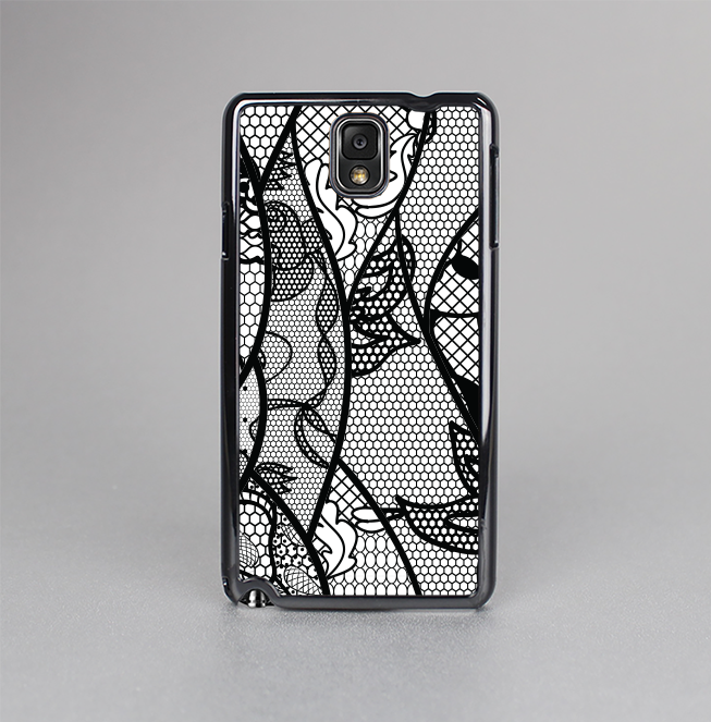 The Black and White Lace Design Skin-Sert Case for the Samsung Galaxy Note 3
