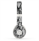 The Black and White Lace Design Skin for the Beats by Dre Solo 2 Headphones