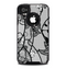 The Black and White Lace Design Skin for the iPhone 4-4s OtterBox Commuter Case