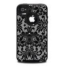 The Black and White Lace Pattern10867032_xl Skin for the iPhone 4-4s OtterBox Commuter Case