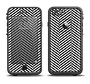 The Black and White Opposite Stripes Apple iPhone 6/6s LifeProof Fre Case Skin Set