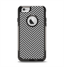 The Black and White Opposite Stripes Apple iPhone 6 Otterbox Commuter Case Skin Set