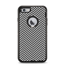 The Black and White Opposite Stripes Apple iPhone 6 Plus Otterbox Defender Case Skin Set