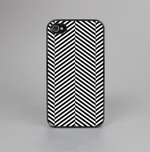 The Black and White Opposite Stripes Skin-Sert for the Apple iPhone 4-4s Skin-Sert Case