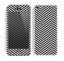 The Black and White Opposite Stripes Skin for the Apple iPhone 5c