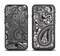 The Black and White Paisley Pattern V6 Apple iPhone 6/6s Plus LifeProof Fre Case Skin Set