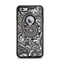 The Black and White Paisley Pattern V6 Apple iPhone 6 Plus Otterbox Defender Case Skin Set