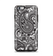 The Black and White Paisley Pattern V6 Apple iPhone 6 Plus Otterbox Symmetry Case Skin Set