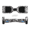 The Black and White Paisley Pattern V6 Full-Body Skin Set for the Smart Drifting SuperCharged iiRov HoverBoard