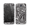 The Black and White Paisley Pattern V6 Skin For the Samsung Galaxy S5