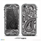 The Black and White Paisley Pattern V6 Skin for the iPhone 5c nüüd LifeProof Case
