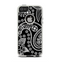 The Black and White Paisley Pattern v14 Apple iPhone 5-5s Otterbox Commuter Case Skin Set