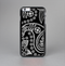 The Black and White Paisley Pattern v14 Skin-Sert Case for the Apple iPhone 6