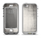 The Black and White Scratched Texture Apple iPhone 5-5s LifeProof Nuud Case Skin Set