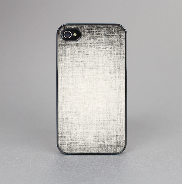 The Black and White Scratched Texture Skin-Sert for the Apple iPhone 4-4s Skin-Sert Case