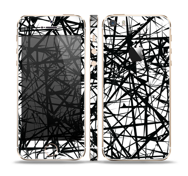 The Black and White Shards Skin Set for the Apple iPhone 5s