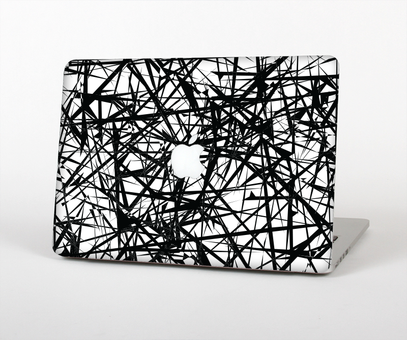 The Black and White Shards Skin for the Apple MacBook Pro Retina 15"