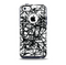 The Black and White Shards Skin for the iPhone 5c OtterBox Commuter Case