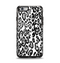 The Black and White Snow Leopard Pattern Apple iPhone 6 Otterbox Symmetry Case Skin Set