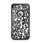 The Black and White Snow Leopard Pattern Apple iPhone 6 Plus Otterbox Defender Case Skin Set