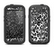 The Black and White Snow Leopard Pattern Samsung Galaxy S3 LifeProof Fre Case Skin Set