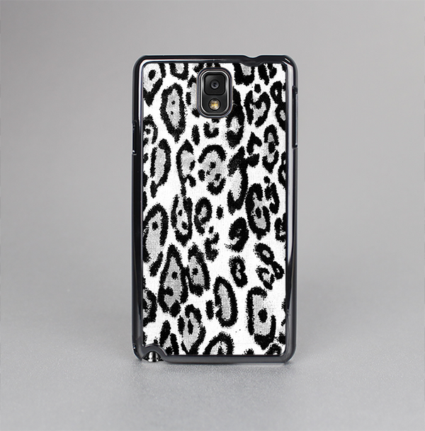 The Black and White Snow Leopard Pattern Skin-Sert Case for the Samsung Galaxy Note 3