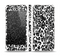 The Black and White Snow Leopard Pattern Skin Set for the Apple iPhone 5
