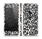 The Black and White Snow Leopard Pattern Skin Set for the Apple iPhone 5s