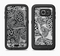 The Black and White Spotted Hearts Full Body Samsung Galaxy S6 LifeProof Fre Case Skin Kit