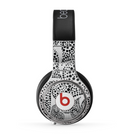 The Black and White Spotted Hearts Skin for the Beats by Dre Pro Headphones