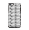The Black and White Thin Lined ZigZag Pattern Apple iPhone 6 Plus Otterbox Symmetry Case Skin Set