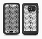 The Black and White Thin Lined ZigZag Pattern Full Body Samsung Galaxy S6 LifeProof Fre Case Skin Kit