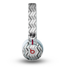 The Black and White Thin Lined ZigZag Pattern Skin for the Beats by Dre Mixr Headphones