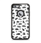 The Black and White Travel Collage Pattern Apple iPhone 6 Plus Otterbox Defender Case Skin Set