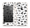 The Black and White Travel Collage Pattern Skin Set for the Apple iPhone 5s