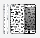 The Black and White Travel Collage Pattern Skin for the Apple iPhone 6