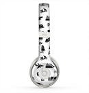 The Black and White Travel Collage Pattern Skin for the Beats by Dre Solo 2 Headphones