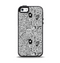 The Black and White Valentine Sketch Pattern Apple iPhone 5-5s Otterbox Symmetry Case Skin Set