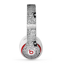 The Black and White Valentine Sketch Pattern Skin for the Beats by Dre Studio (2013+ Version) Headphones