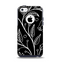 The Black and White Vector Branches Apple iPhone 5c Otterbox Commuter Case Skin Set