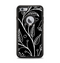 The Black and White Vector Branches Apple iPhone 6 Plus Otterbox Defender Case Skin Set