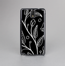 The Black and White Vector Branches Skin-Sert Case for the Samsung Galaxy Note 3