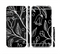 The Black and White Vector Branches Sectioned Skin Series for the Apple iPhone 6s