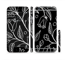 The Black and White Vector Branches Sectioned Skin Series for the Apple iPhone 6s Plus