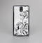 The Black and White Vector Butterfly Floral Skin-Sert Case for the Samsung Galaxy Note 3