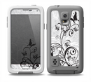 The Black and White Vector Butterfly Floral Skin Samsung Galaxy S5 frē LifeProof Case