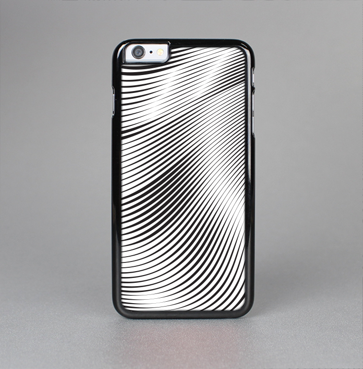 The Black and White Wavy Surface Skin-Sert Case for the Apple iPhone 6 Plus