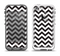 The Black and White Zigzag Chevron Pattern Apple iPhone 5-5s LifeProof Fre Case Skin Set