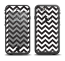 The Black and White Zigzag Chevron Pattern Apple iPhone 6/6s Plus LifeProof Fre Case Skin Set